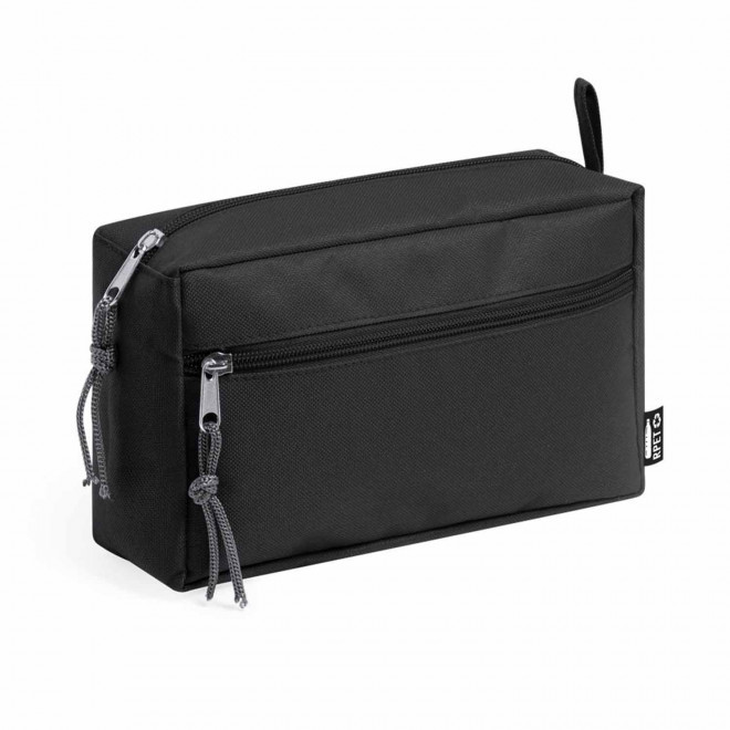 TROUSSE MULTIFONCTIONS PERSONNALISABLE EN RPET 'BELSY' - noir