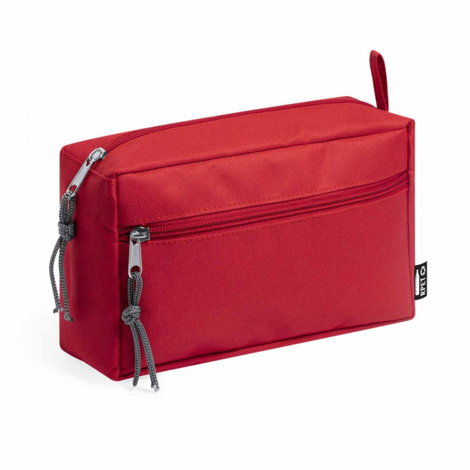 TROUSSE MULTIFONCTIONS PERSONNALISABLE EN RPET 'BELSY' - rouge