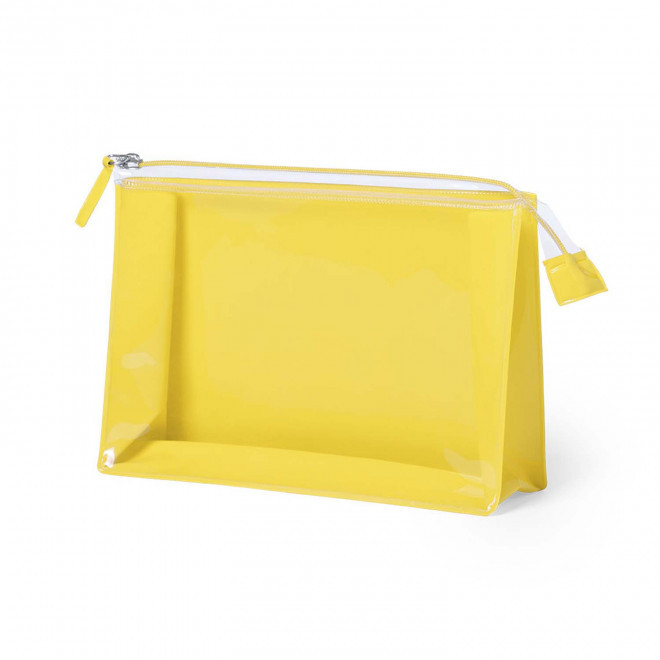 TROUSSE DE TOILETTE PERSONNALISABLE 'AHO' - jaune