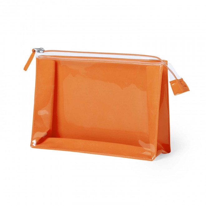 TROUSSE DE TOILETTE PERSONNALISABLE 'AHO' - orange