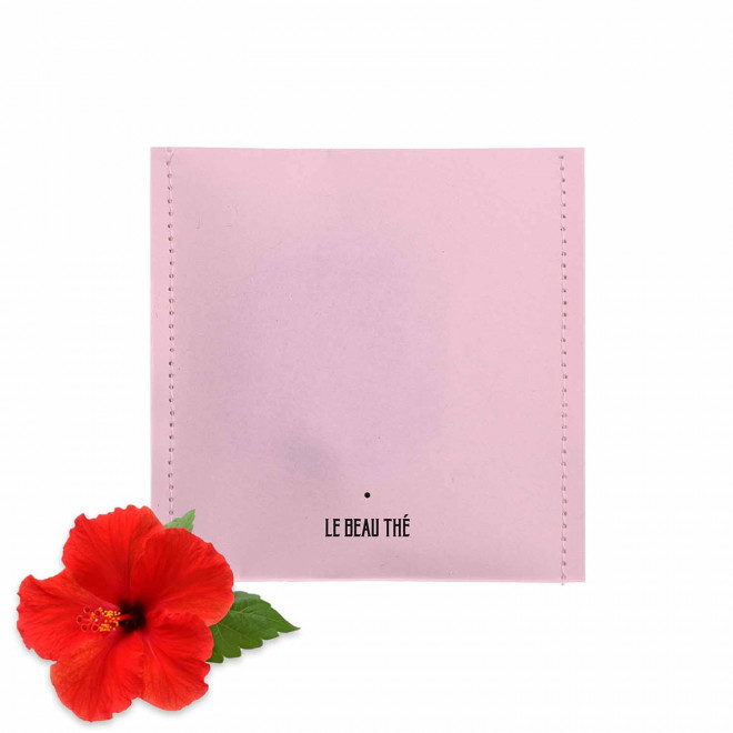 SACHET DE THE PERSONNALISABLE LE BEAU THE 'YUNN' - rose