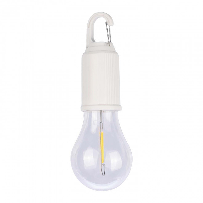 LAMPE AMPOULE AVEC MOUSQUETON PERSONNALISABLE 'DAYTAY' - blanc