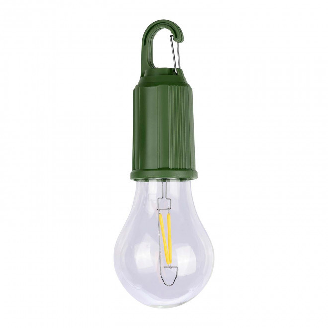 LAMPE AMPOULE AVEC MOUSQUETON PERSONNALISABLE 'DAYTAY' - vert