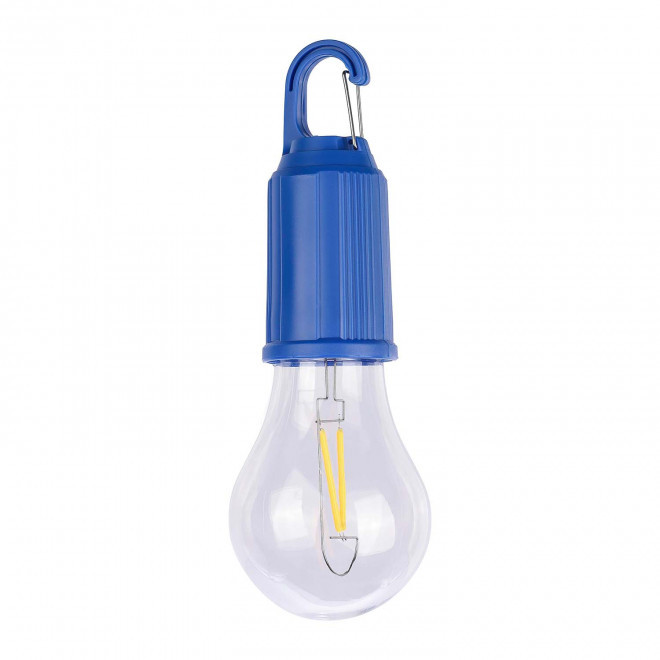 LAMPE AMPOULE AVEC MOUSQUETON PERSONNALISABLE 'DAYTAY' - bleu cobalt