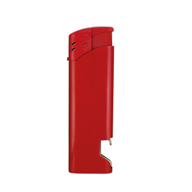 BRIQUET PUBLICITAIRE RECHARGEABLE DECAPSULEUR PIEZO 'SETH' - rouge