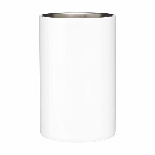 SEAU A GLACE PERSONNALISABLE EN ACIER RECYCLE 'STEELCOL'  - blanc