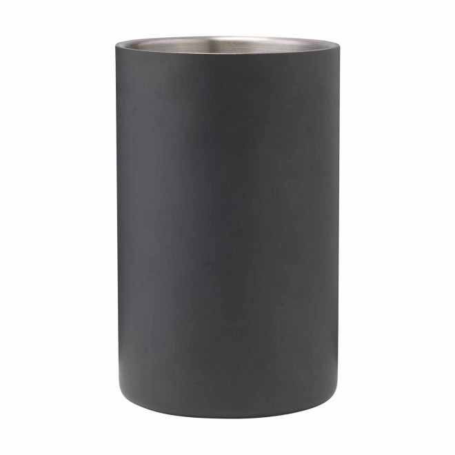 SEAU A GLACE PERSONNALISABLE EN ACIER RECYCLE 'STEELCOL'  - noir