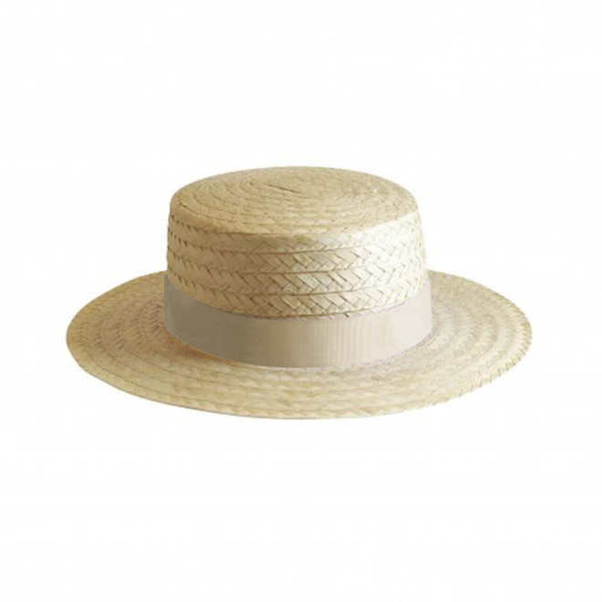 CHAPEAU CANOTIER PERSONNALISABLE 'CANOTA EU' - beige