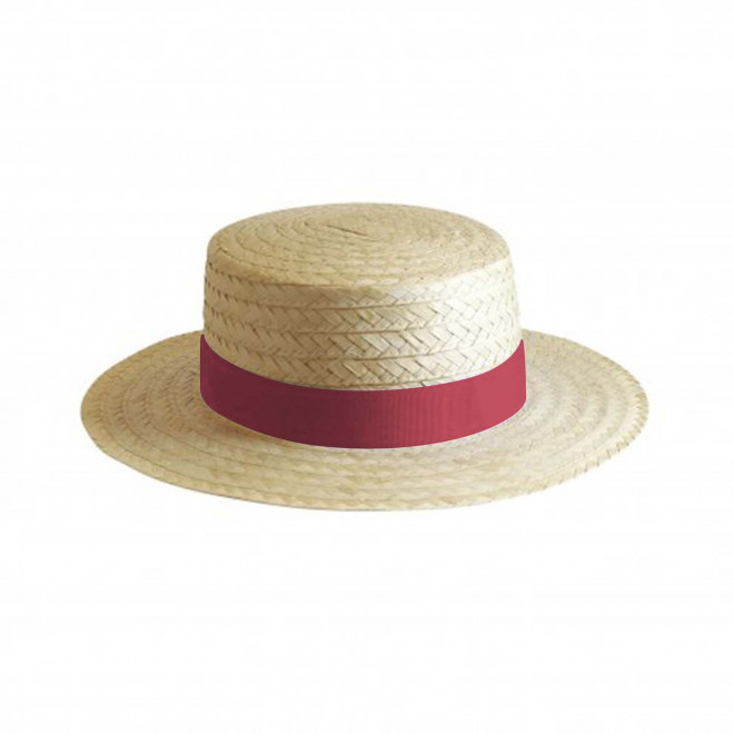 CHAPEAU CANOTIER PERSONNALISABLE 'CANOTA EU' - bordeaux