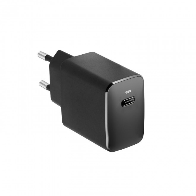 CHARGEUR SECTEUR USB PERSONNALISABLE 'RAPITA' - noir