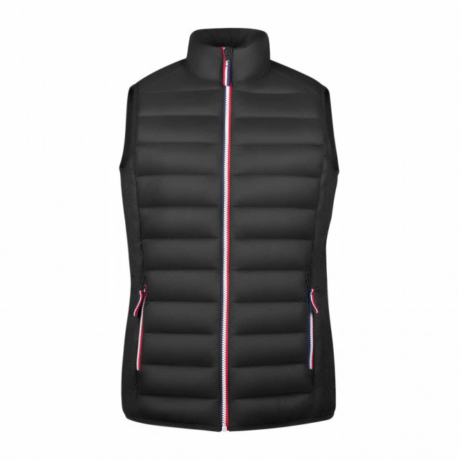 DOUDOUNE SANS MANCHE PERSONNALISABLE FEMME 'VICTOIRE' - noir