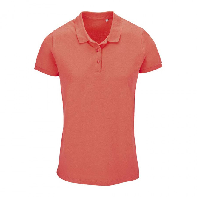 POLO PUBLICITAIRE FEMME BIO 'PLANET' COULEUR 170 GR/M² - orange pop