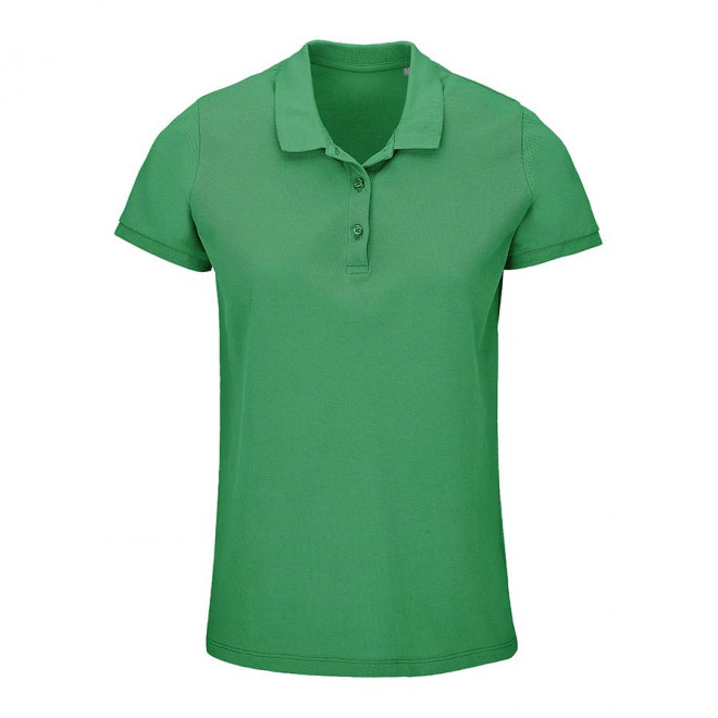 POLO PUBLICITAIRE FEMME BIO 'PLANET' COULEUR 170 GR/M² - vert printemps