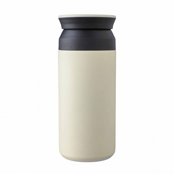 MUG ISOTHERME PERSONNALISABLE EN ACIER 350ML 'GWENO' - blanc cassé