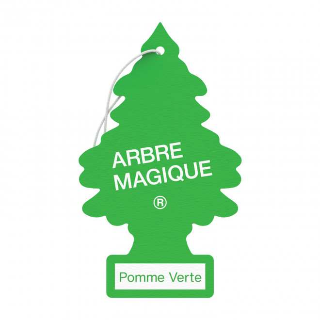 DESODORISANT ARBRE MAGIQUE PERSONNALISABLE 'SAPIN' - pomme verte