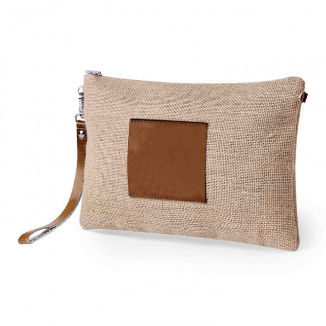 TROUSSE DE TOILLETTE JUTE PERSONNALISABLE 'SETI' - naturel
