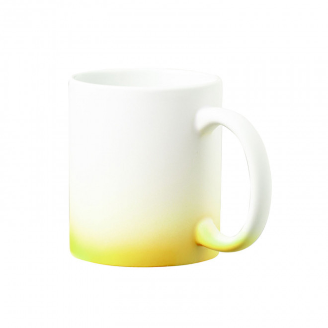 MUG CERAMIQUE PERSONNALISABLE 'MATURA' - jaune