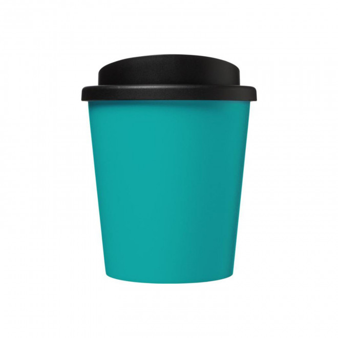 GOBELET ISOTHERME PERSONNALISABLE AMERICANO® 'IBON MINI' - bleu aqua/noir