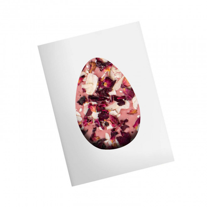 TABLETTE CHOCOLAT AU LAIT PERSONNALISABLE 65G 'EASTER' - amande 