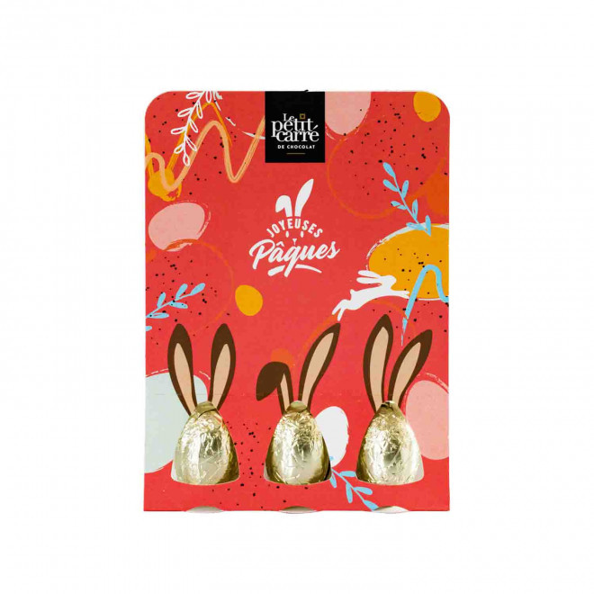 CARTE PERSONNALISABLE AVEC 3 OEUFS 'OSTERN' - lait