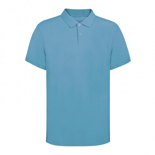 POLO HOMME PERSONNALISABLE 220G 'TERIM' - bleu clair