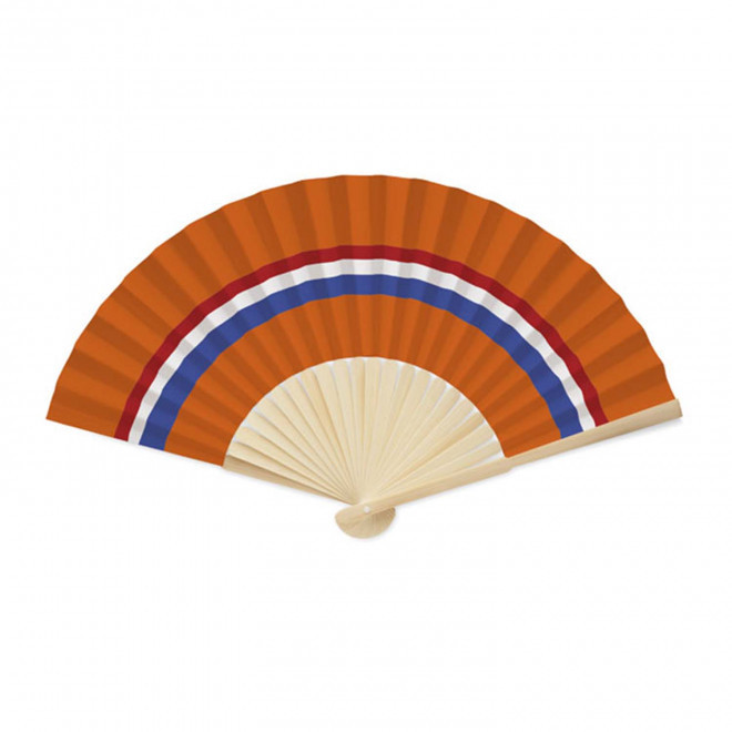 EVENTAIL EN BAMBOU PERSONNALISABLE 'FANNY FLAG' - pays-bas