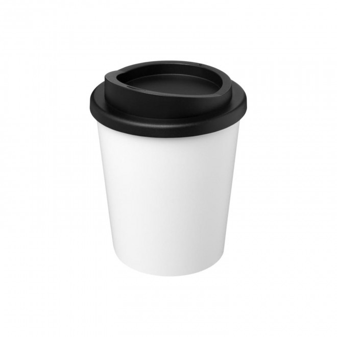 GOBELET AMERICANO® PERSONNALISABLE 'IBON RECYCLE MINI' - blanc/noir