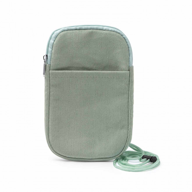 SACOCHE TELEPHONE VELOURS PERSONNALISABLE 'BUDINSKY' - vert