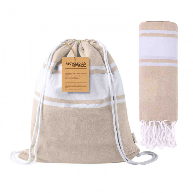 SAC A DOS FOUTA PERSONNALISABLE 'CAREO 170' - beige