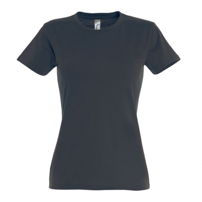 TEE-SHIRT COULEUR FEMME 'IMPERIAL' 190 GR/M² - gris souris
