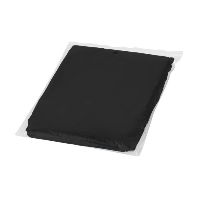 PONCHO PUBLICITAIRE TRANSPARENT 'HIGHLAND' - noir