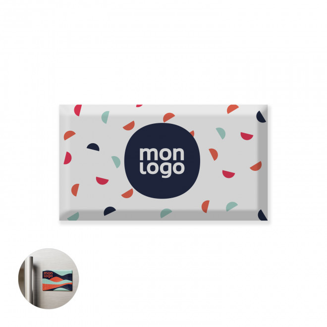 MAGNET PERSONNALISÉ AVEC DOMING 'DECO'FIX 3D' - rectangle