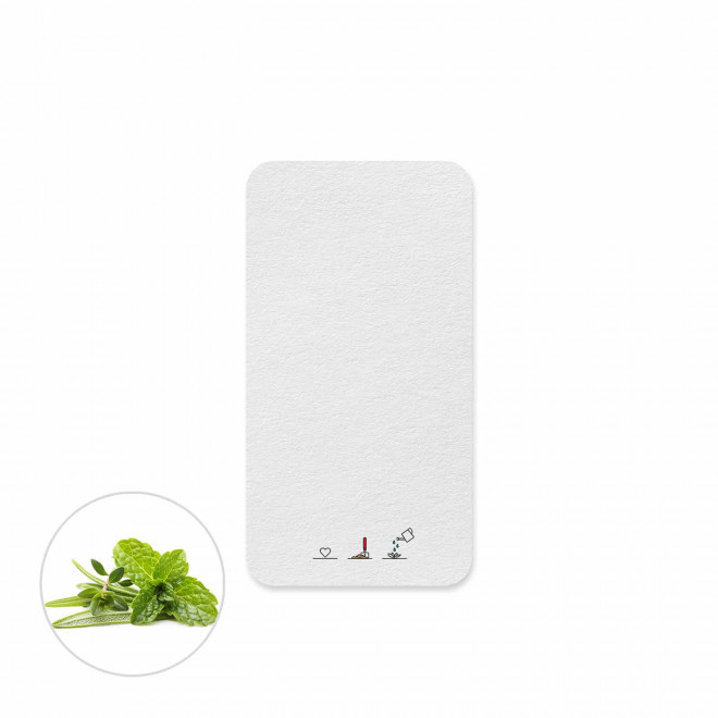 CARTE A PLANTER ENSEMENCEE PERSONNALISABLE 'HORTUS FORME' - mélange d'herbes aromatiques