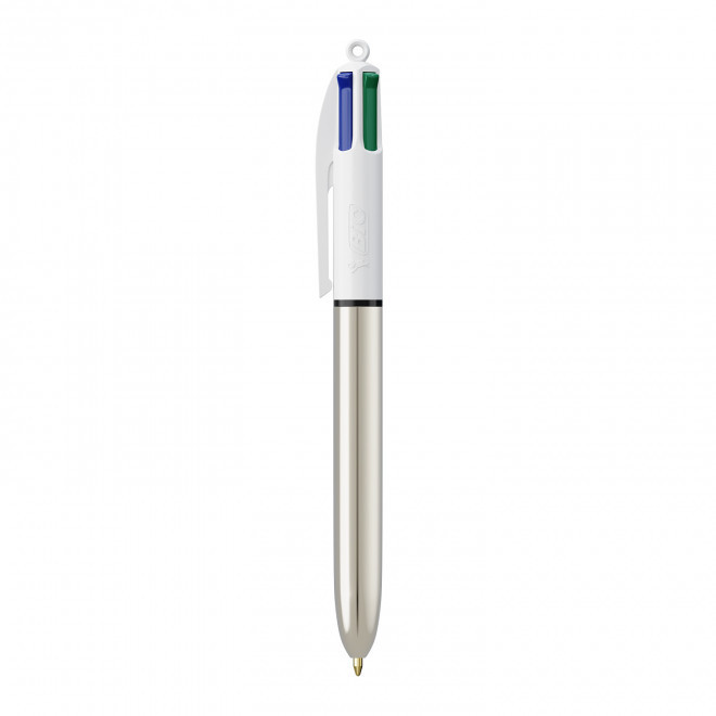 EXPRESS 72H - STYLO PERSONNALISÉ BIC® 4 COULEURS 'SHINE' - argenté