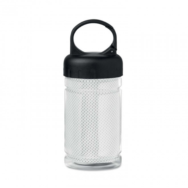 SERVIETTE DE SPORT PERSONNALISÉE 30x80 CM 'REFRESH' - blanc