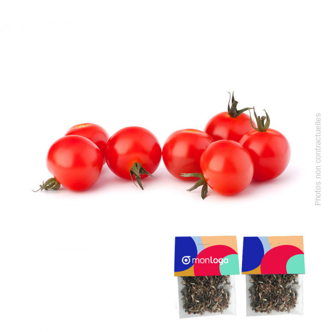 SACHET DE GRAINES PERSONNALISABLE 'SEEDY' - tomate cerise