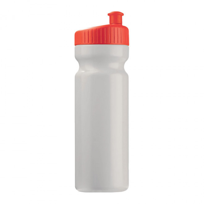 GOURDE DE SPORT PERSONNALISÉE 750ML OPAQUE BLANC 'TRAIL' - rouge