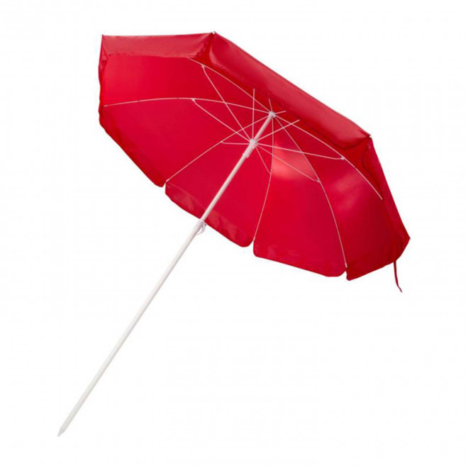 PARASOL DE PLAGE PERSONNALISABLE 'PARISO POLYESTER' - rouge