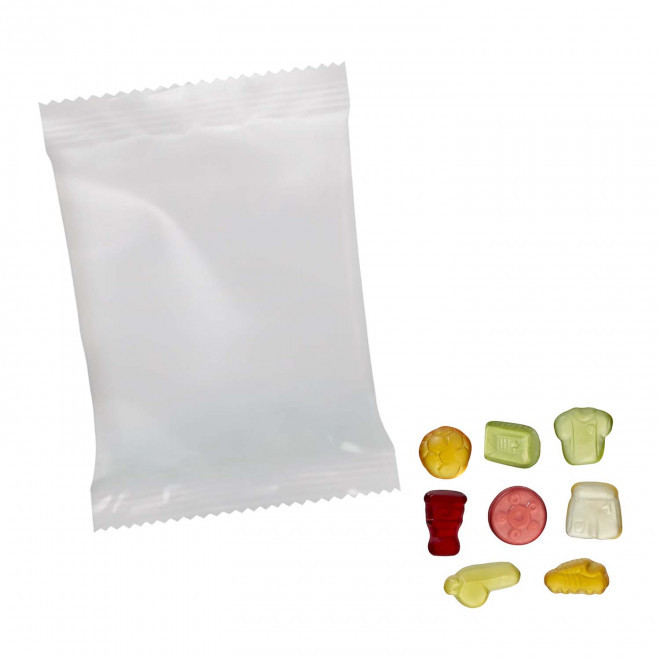 BONBONS GOMME DE FRUITS PERSONNALISABLE 'PIMPY OPAQUE' - foot