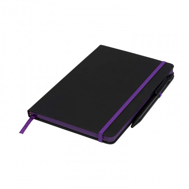 RAPIDE 4J - CARNET RIGIDE A5 PERSONNALISABLE 'LEVENTO COLOR STYLE' - violet