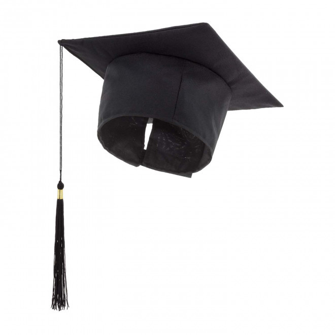 CHAPEAU DE DIPLOME PERSONNALISABLE 'MASTER' - noir
