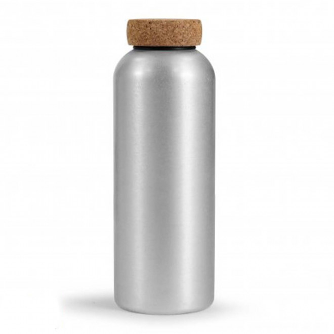 BOUTEILLE PERSONNALISABLE EN ALUMINIUM 750 ML 'BOUTU' - argenté