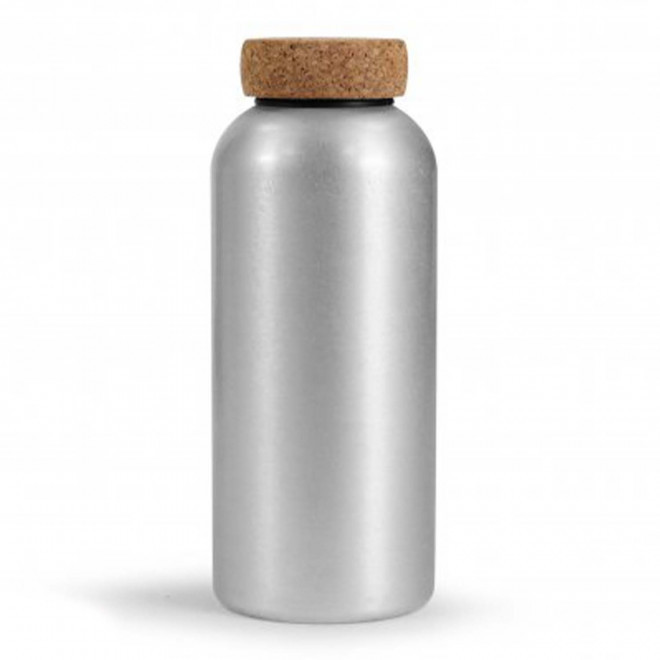 BOUTEILLE EN ALUMINIUM 600 ML PERSONNALISABLE 'BOUTU' - argenté