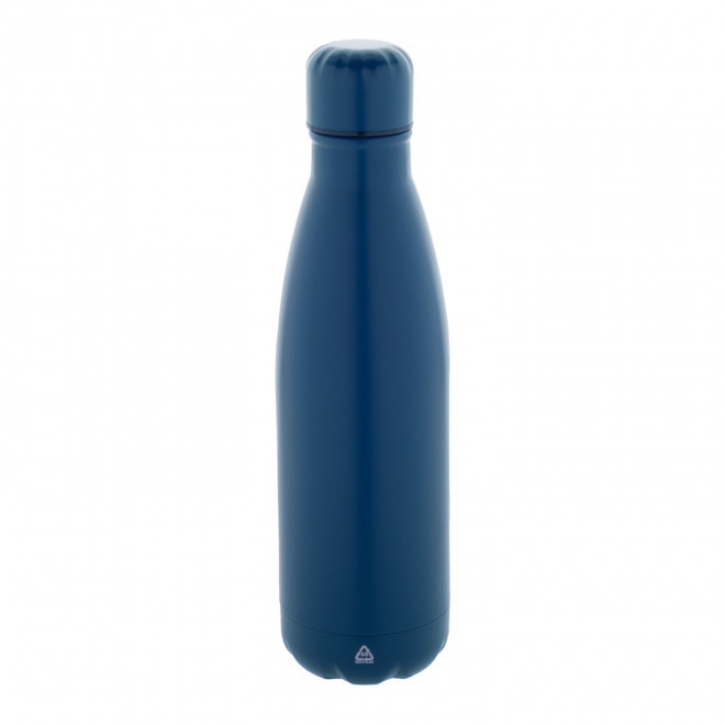 BOUTEILLE ACIER 790 ML PERSONNALISABLE 'BROUDO RECYCLE' - bleu foncé