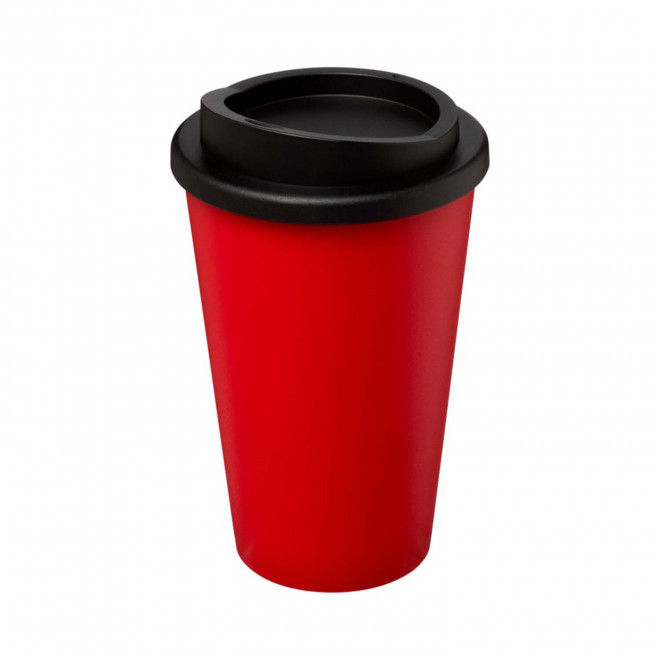 GOBELET ISOTHERME PERSONNALISABLE AMERICANO® 'IBON' - noir/rouge
