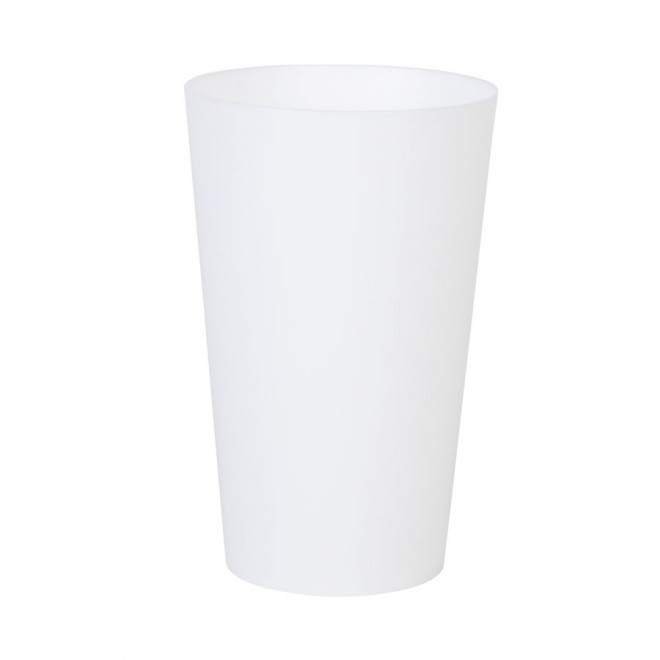 GOBELET PERSONNALISÉ RÉUTILISABLE 30 CL 'CUP' - blanc opaque