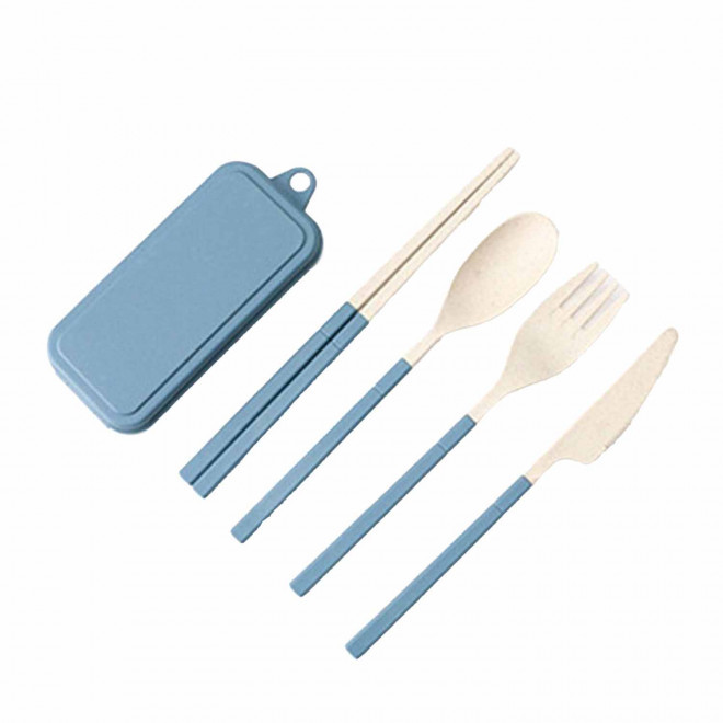 SET DE COUVERTS PERSONNALISABLE 'TRUDY' - bleu clair