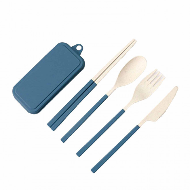 SET DE COUVERTS PERSONNALISABLE 'TRUDY' - bleu fonce