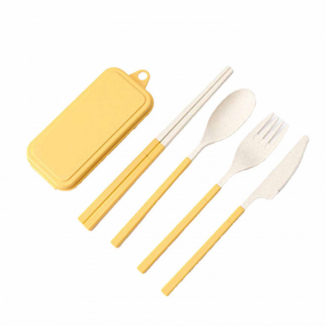 SET DE COUVERTS PERSONNALISABLE 'TRUDY' - jaune