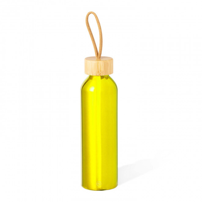 GOURDE PERSONNALISABLE EN ALUMINIUM RECYCLE 'CULOA' - jaune